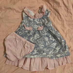 Matching set, dress and Bonet te